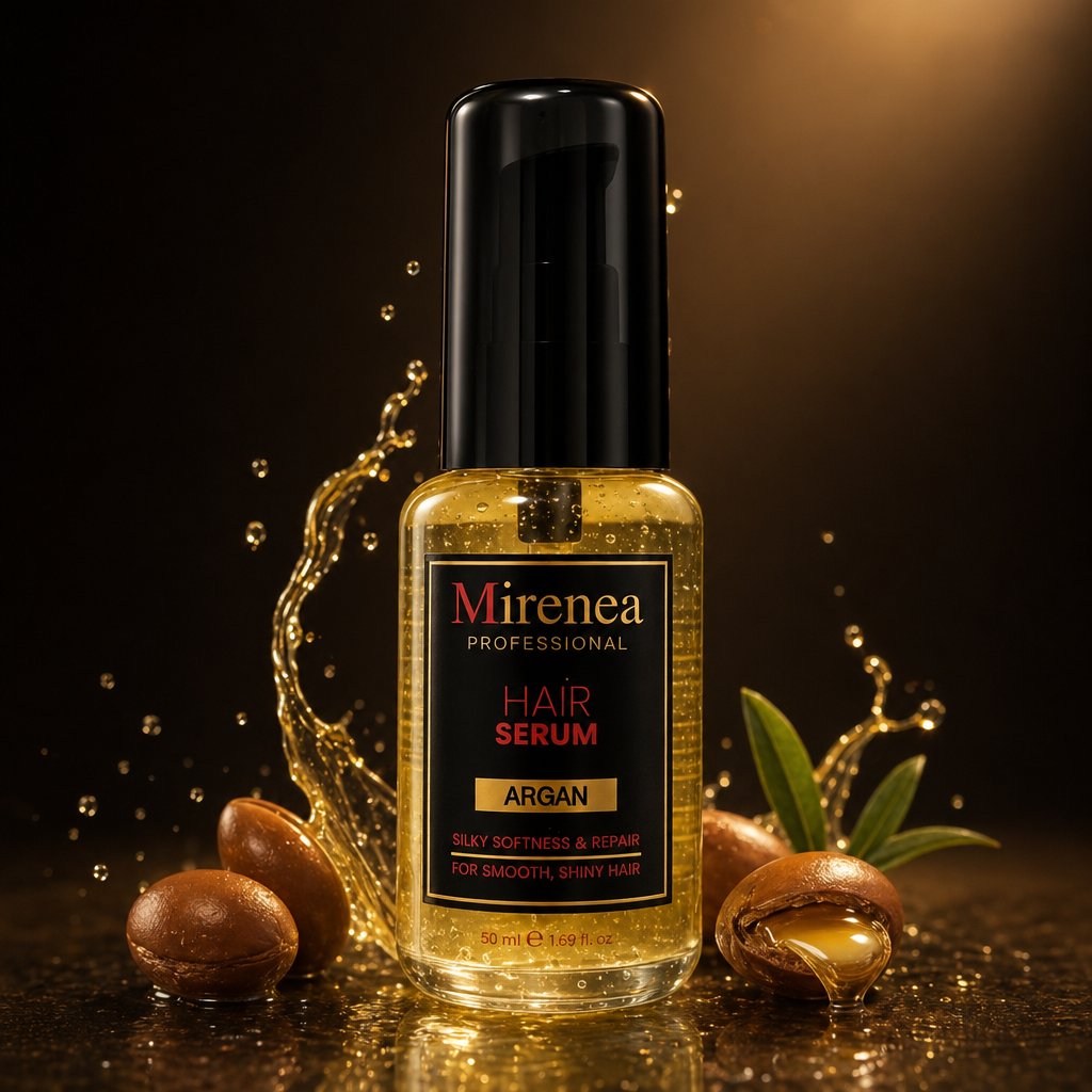 Mirenea Professional Hair Serum – Pflegeserum mit Keratin oder Arganöl für strapaziertes Haar