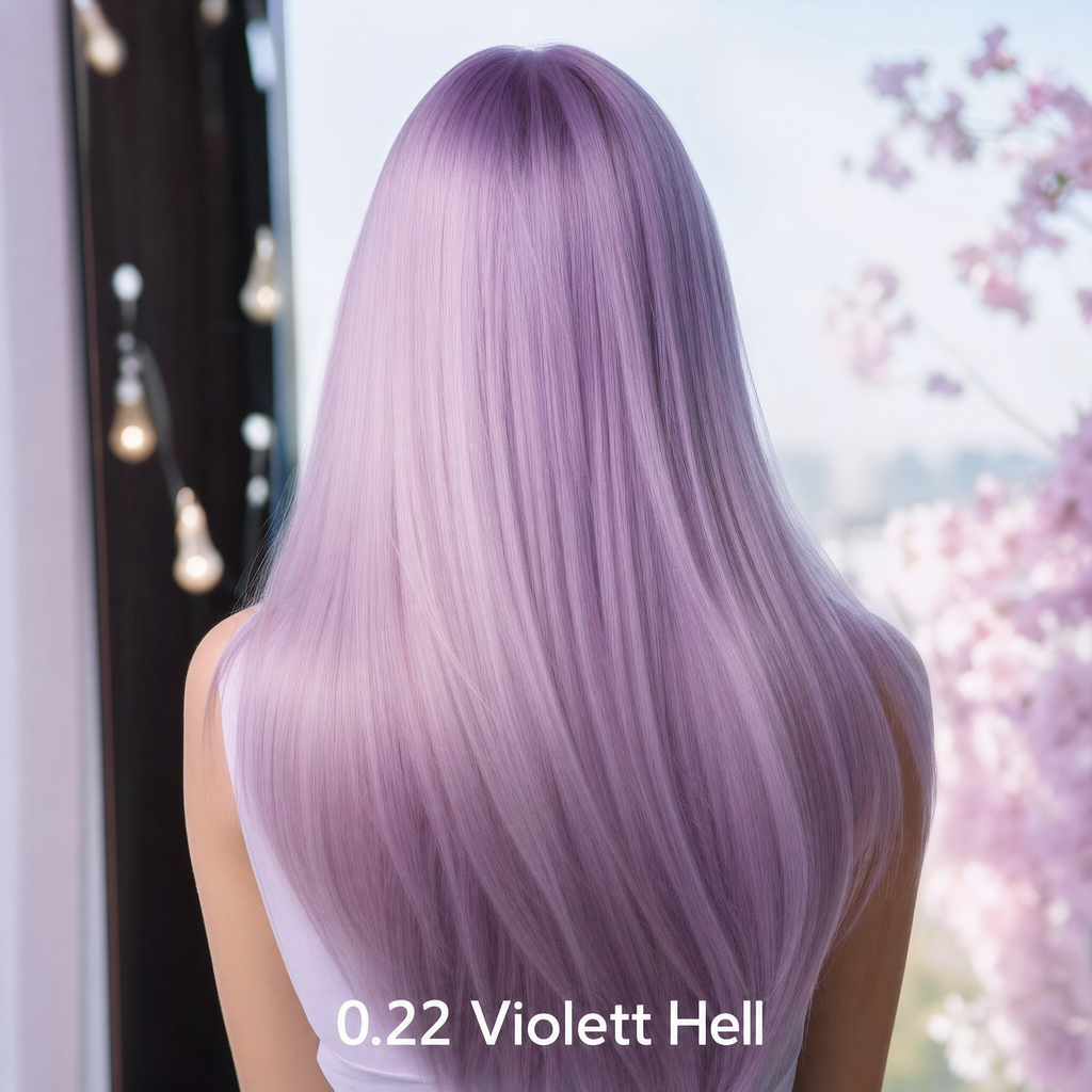 Mirenea Haarfarbe 0.22 Violett Hell am langen Haar (Symbolbild)