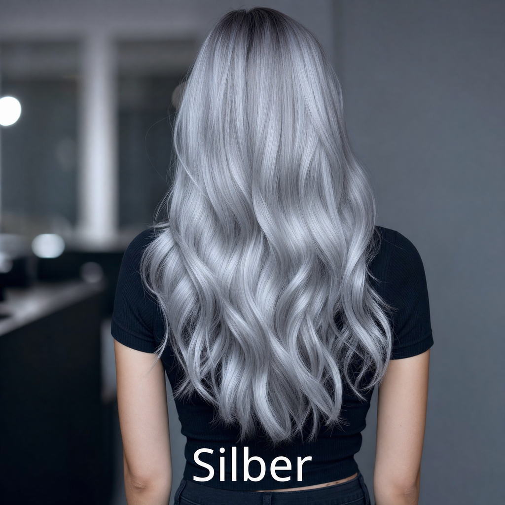 Mirenea Haarfarbe 0.2 Silber am langen Haar (Symbolbild)