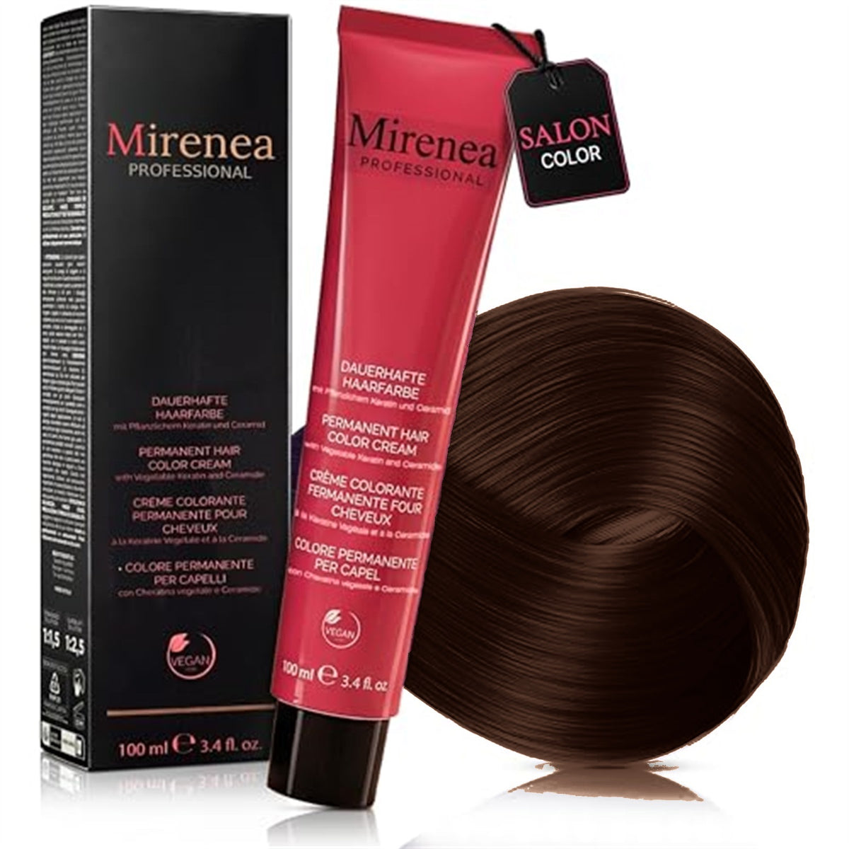 Mirenea Haarfarbe 4.35 Mittelbraun Kakao