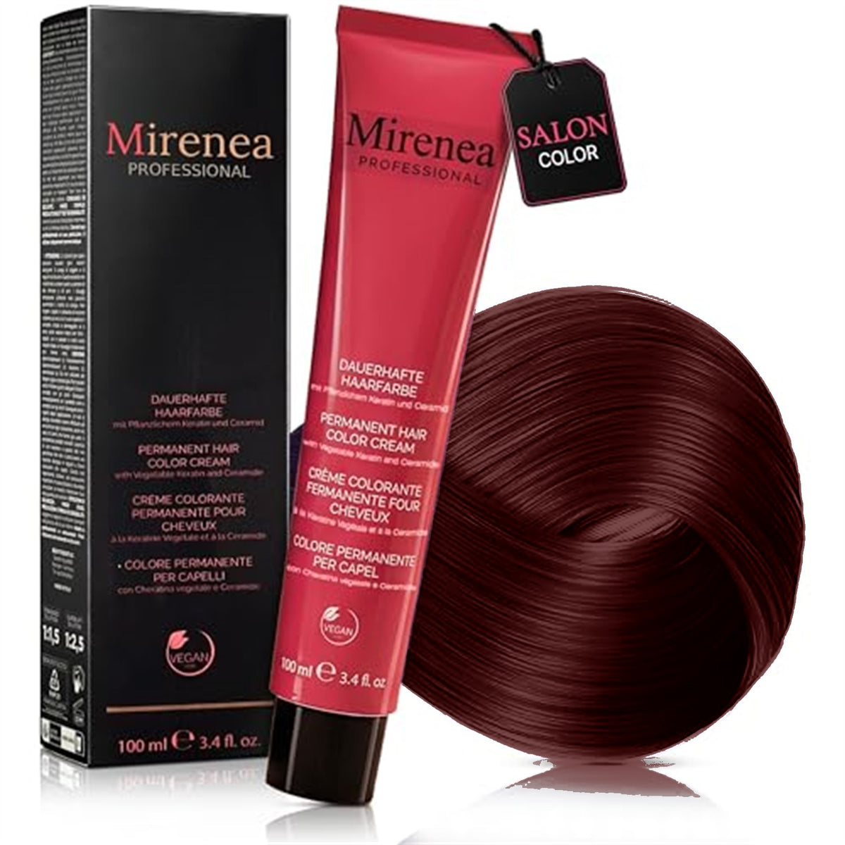 Mirenea Haarfarbe 5.66 Intensiv Rot Dunkel